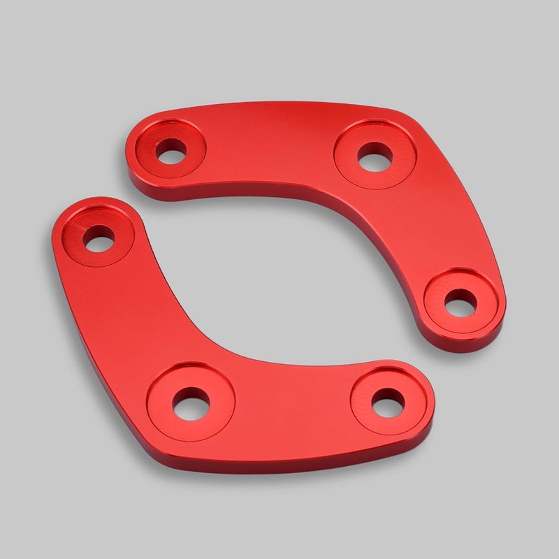 LEDISHUN for Ninja650 Z650 Z650RS Motorcycle Aluminum Lowering Link Dog Bone Kits Plate for Kawasaki Vehicle (0.98 Inches Drop) (Red) - Image 4